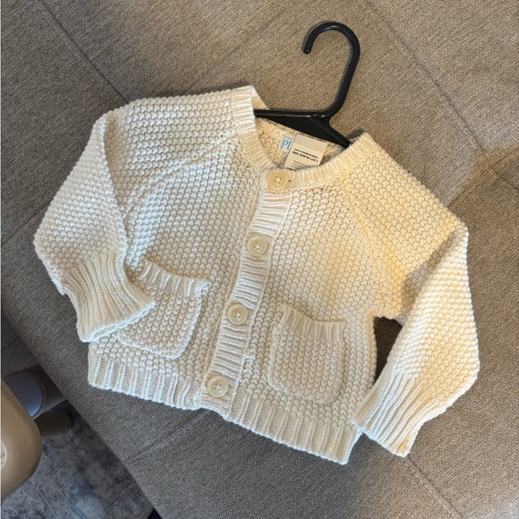 The Children's Place Other - The Children’s Place Cream Knit Baby Cardigan